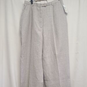NWT Style & Co. Collection 100% Linen Wide Leg Pleated Trousers - Size 12